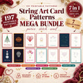 String Art Card Patterns Bundle