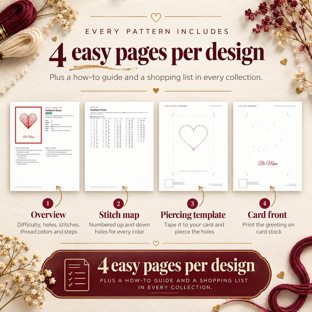 String Art Card Patterns Bundle