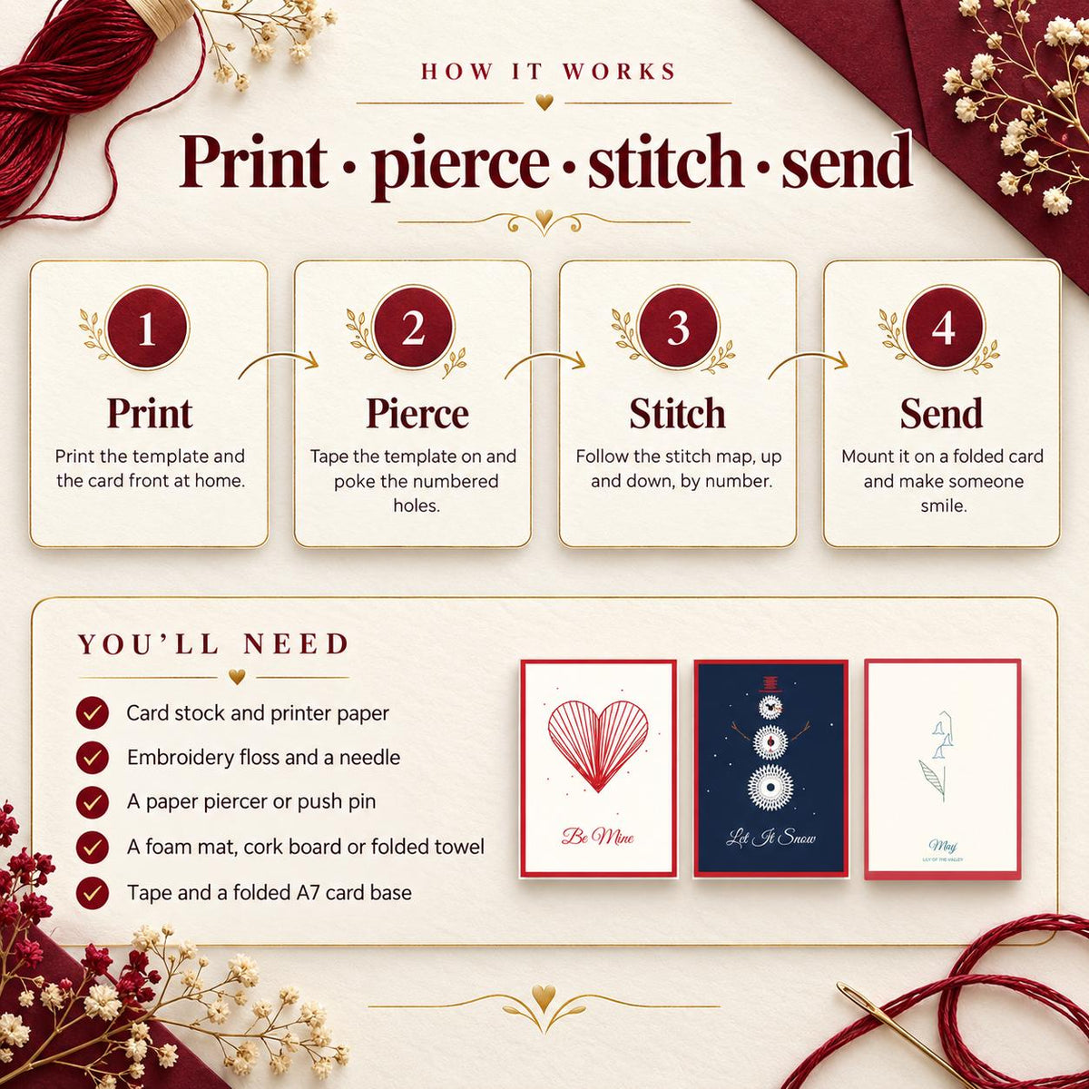 String Art Card Patterns Bundle