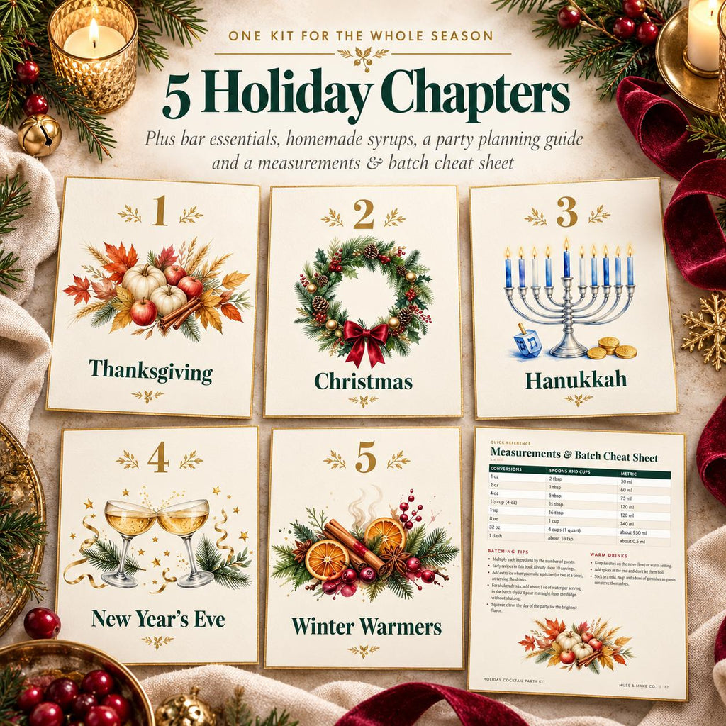 Holiday Cocktail Recipe Book