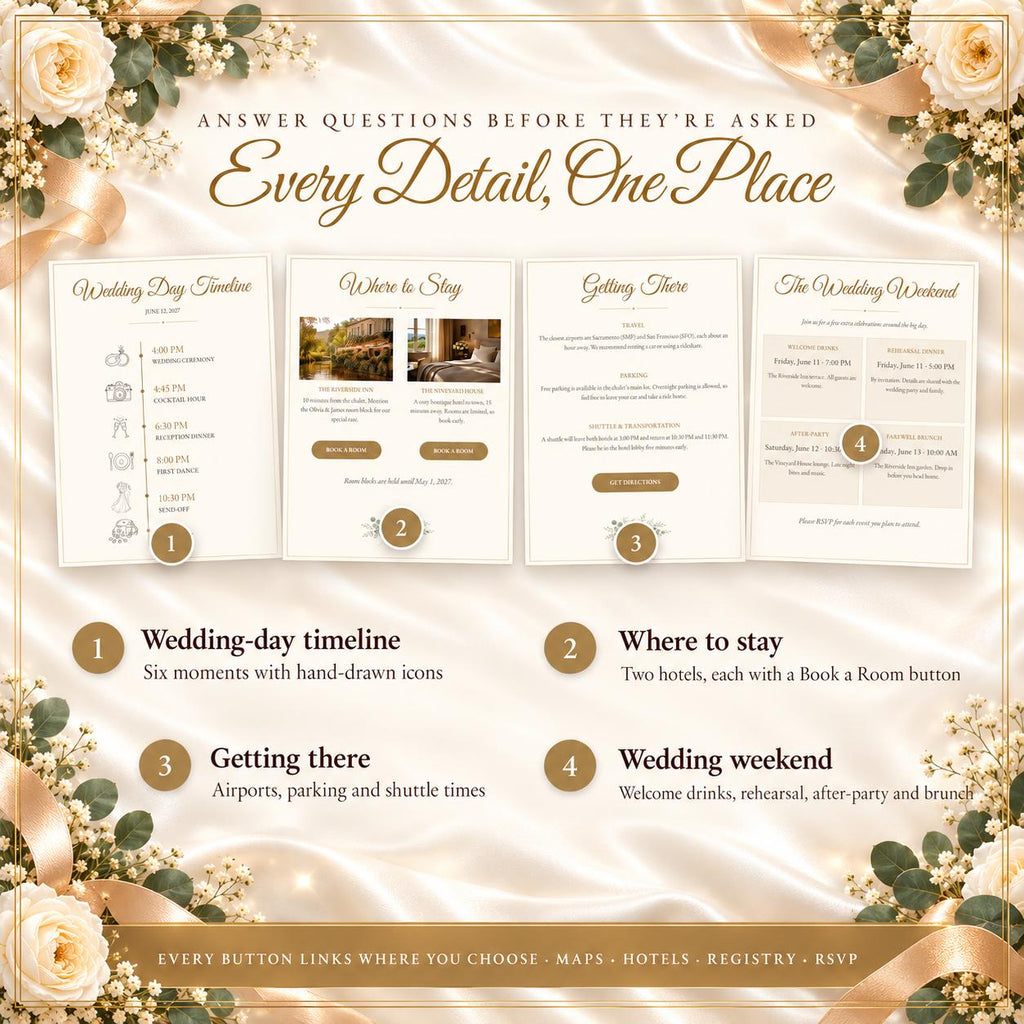 Wedding Website Template Canva