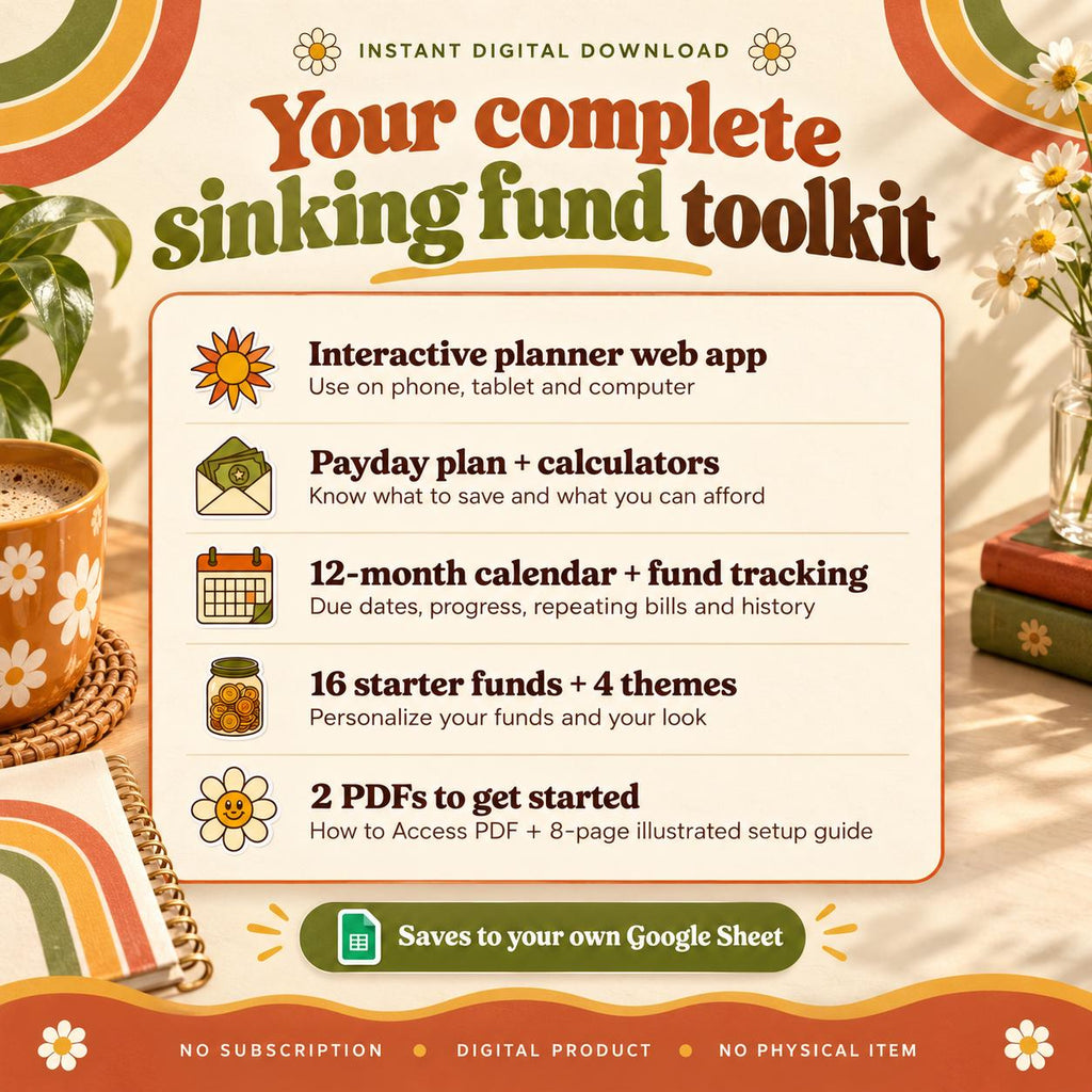 Sinking Fund Tracker Google Sheets