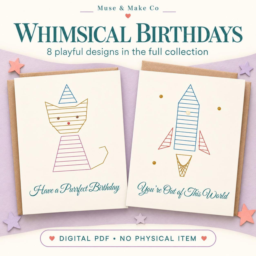 String Art Birthday Card Patterns