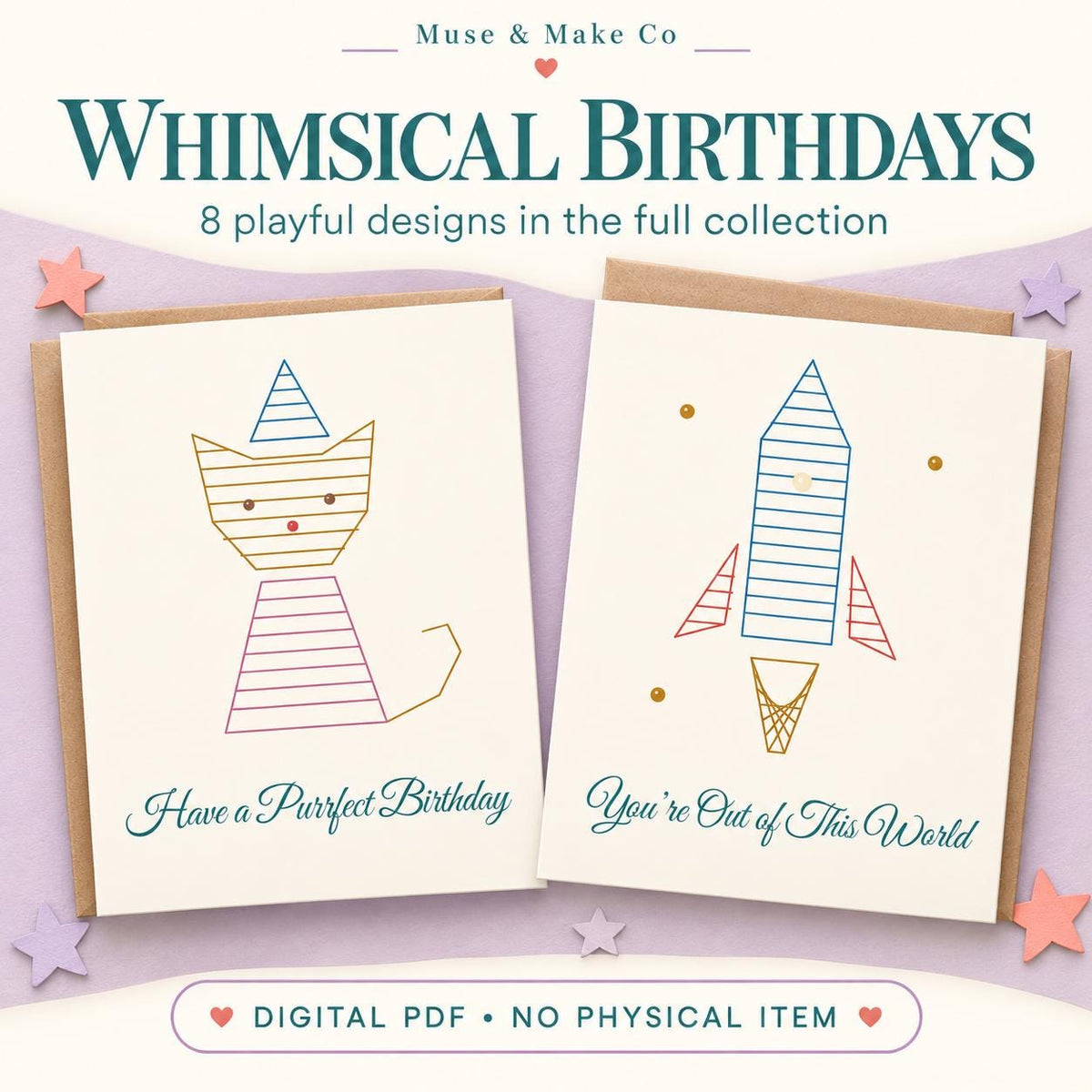 String Art Birthday Card Patterns