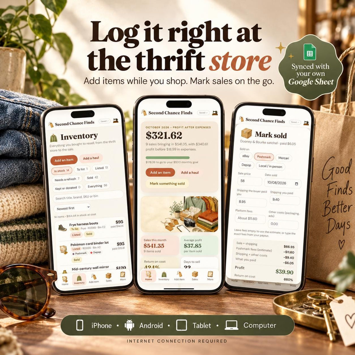 Reseller Spreadsheet Google Sheets App