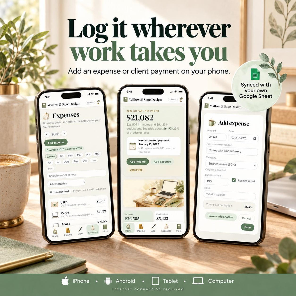 Small Business Tax Spreadsheet Google Sheets App
