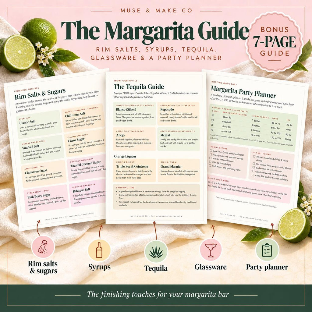 Margarita Recipe Cards