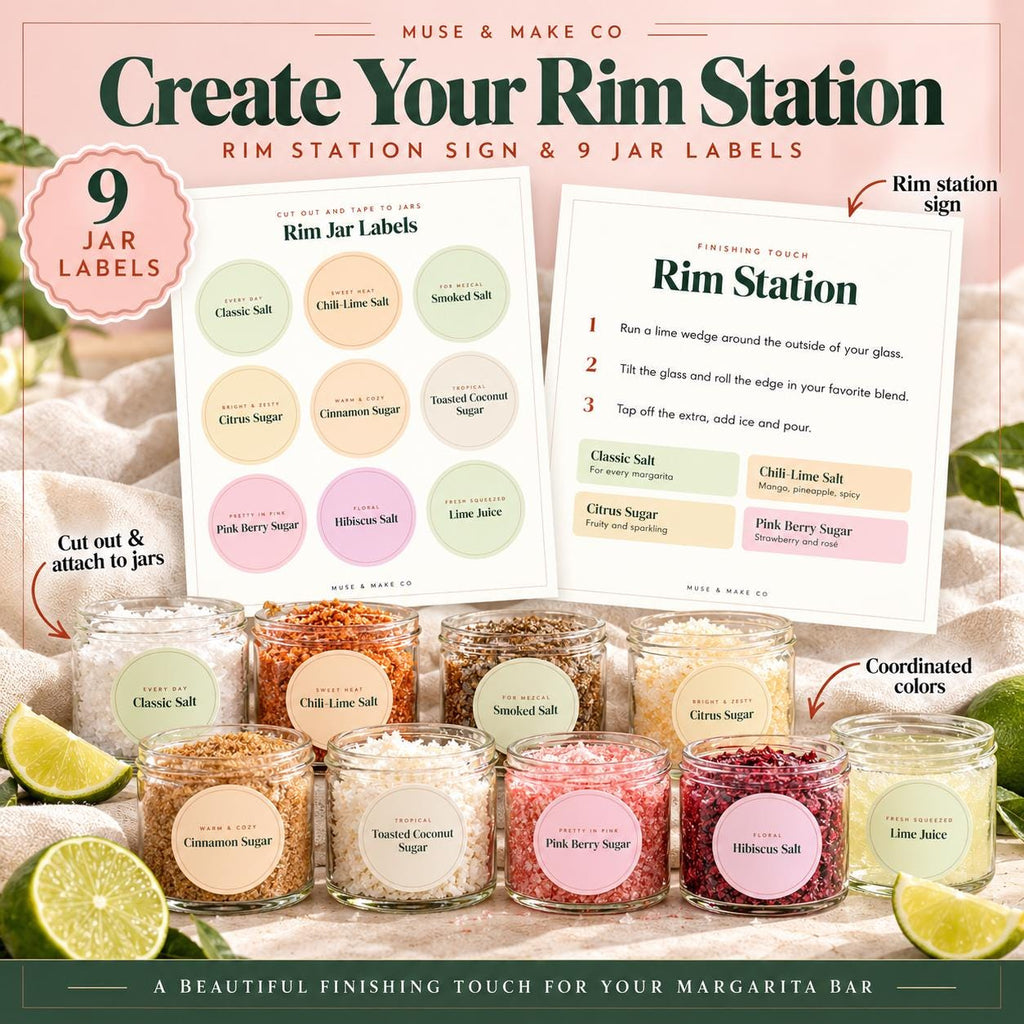 Margarita Recipe Cards