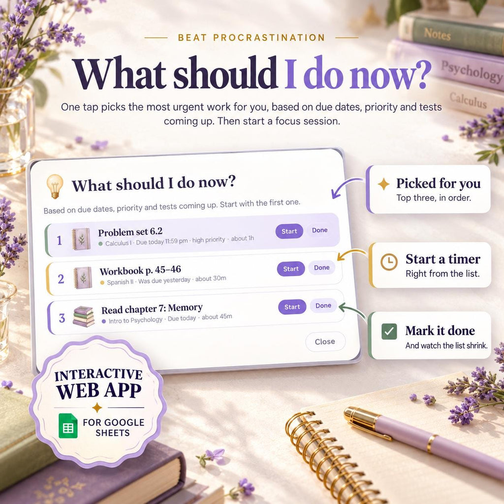 Student Planner App, Digital Assignment Tracker