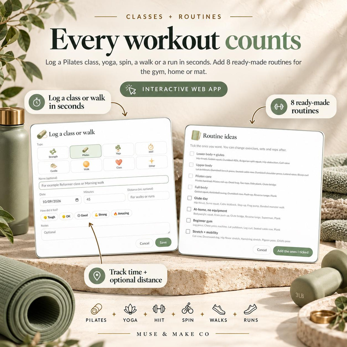 Workout Tracker App for Women