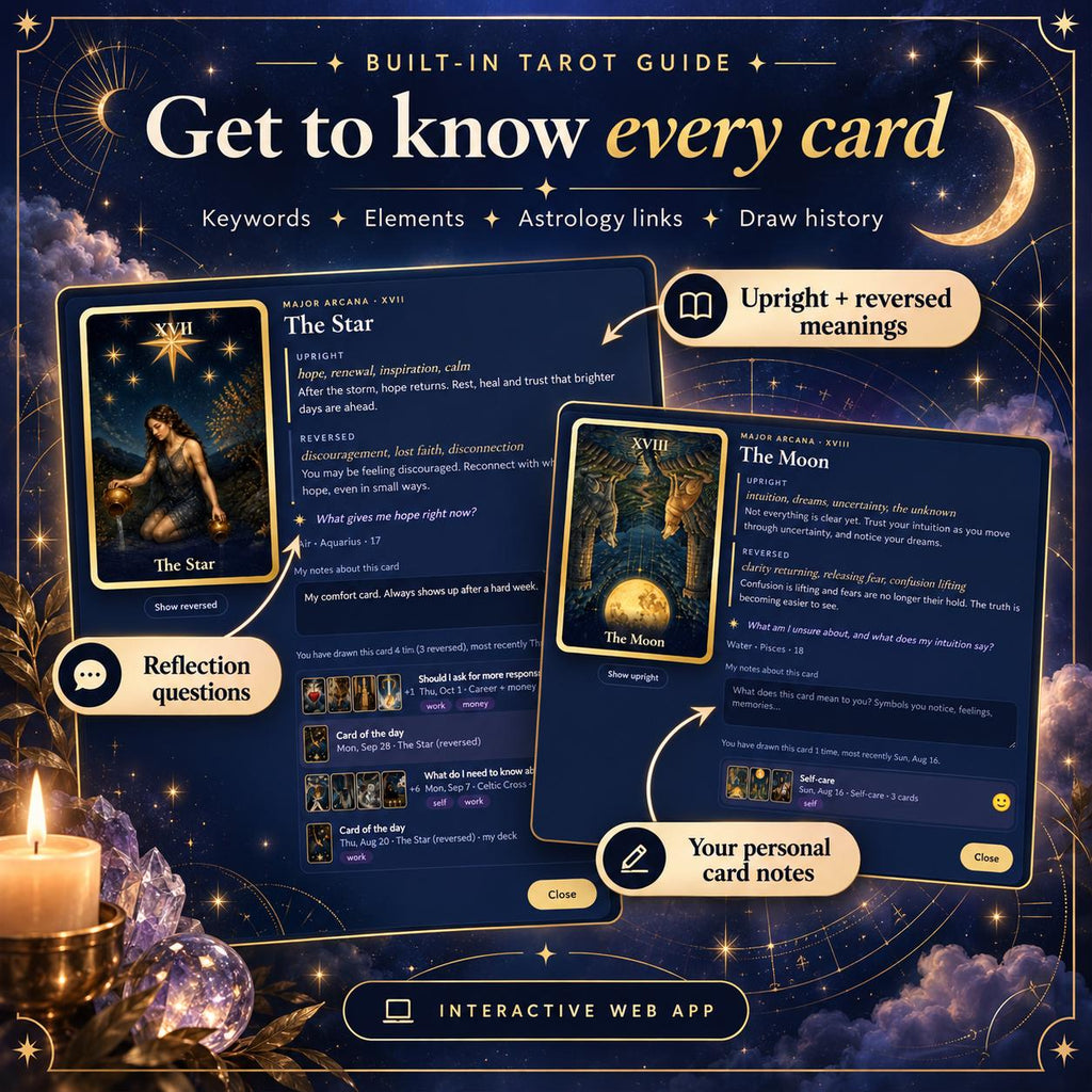 Tarot Journal App, Tarot Reading Journal