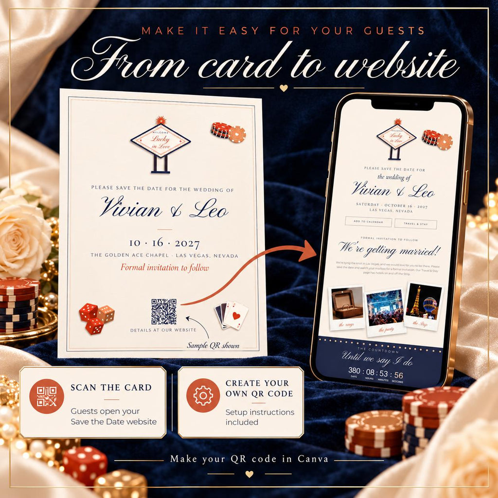 Las Vegas Save the Date Website Template