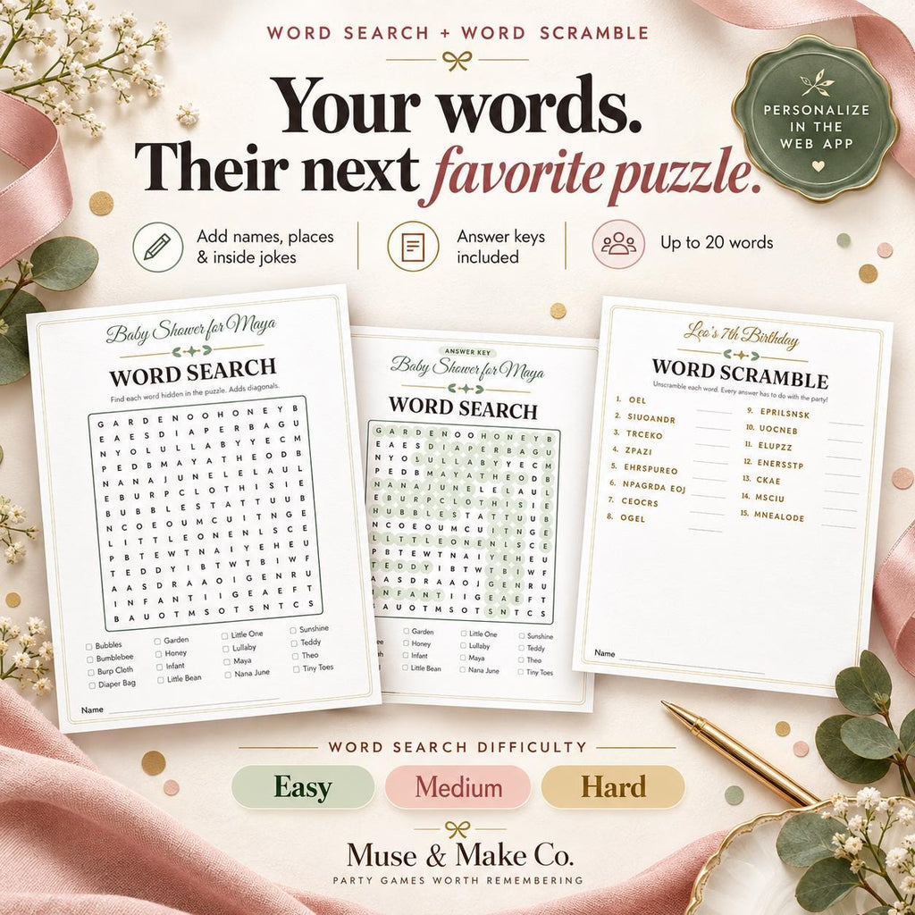 Personalized Party Games Maker