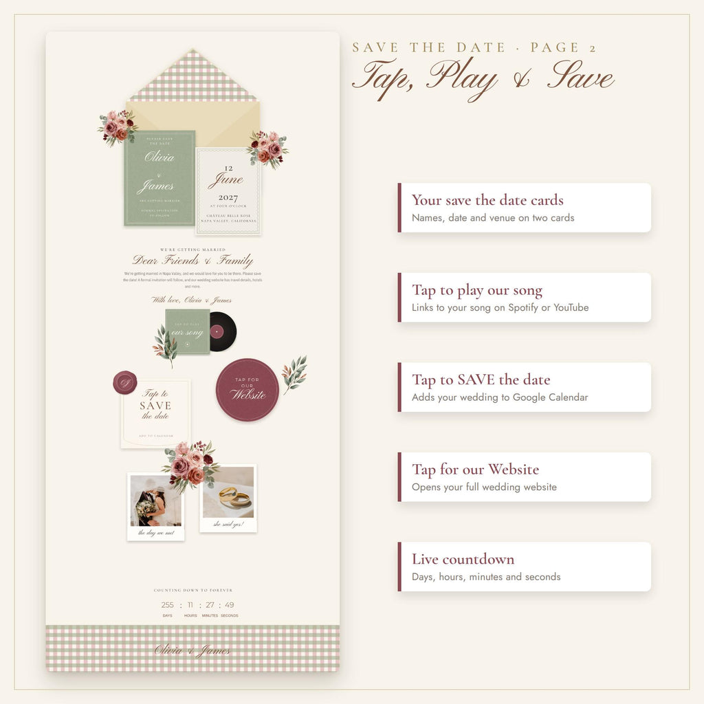 Wedding Website and Save the Date Bundle
