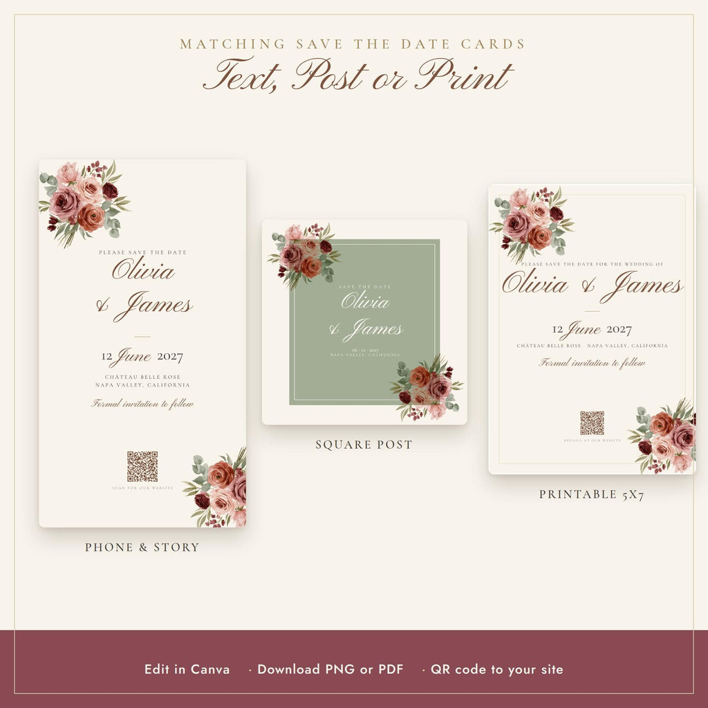 Wedding Website and Save the Date Bundle