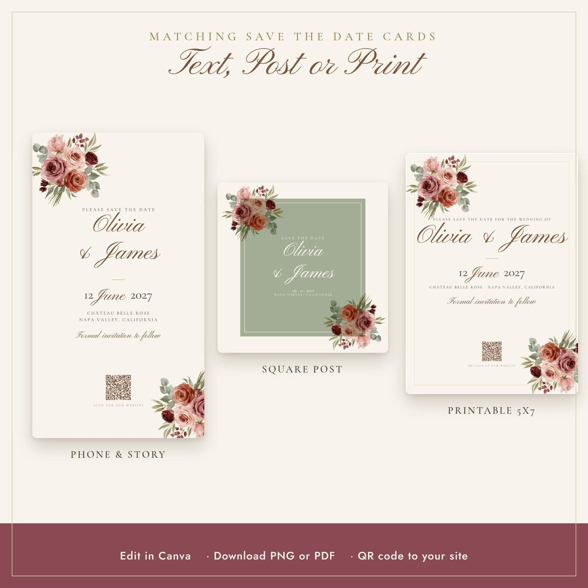 Wedding Website and Save the Date Bundle