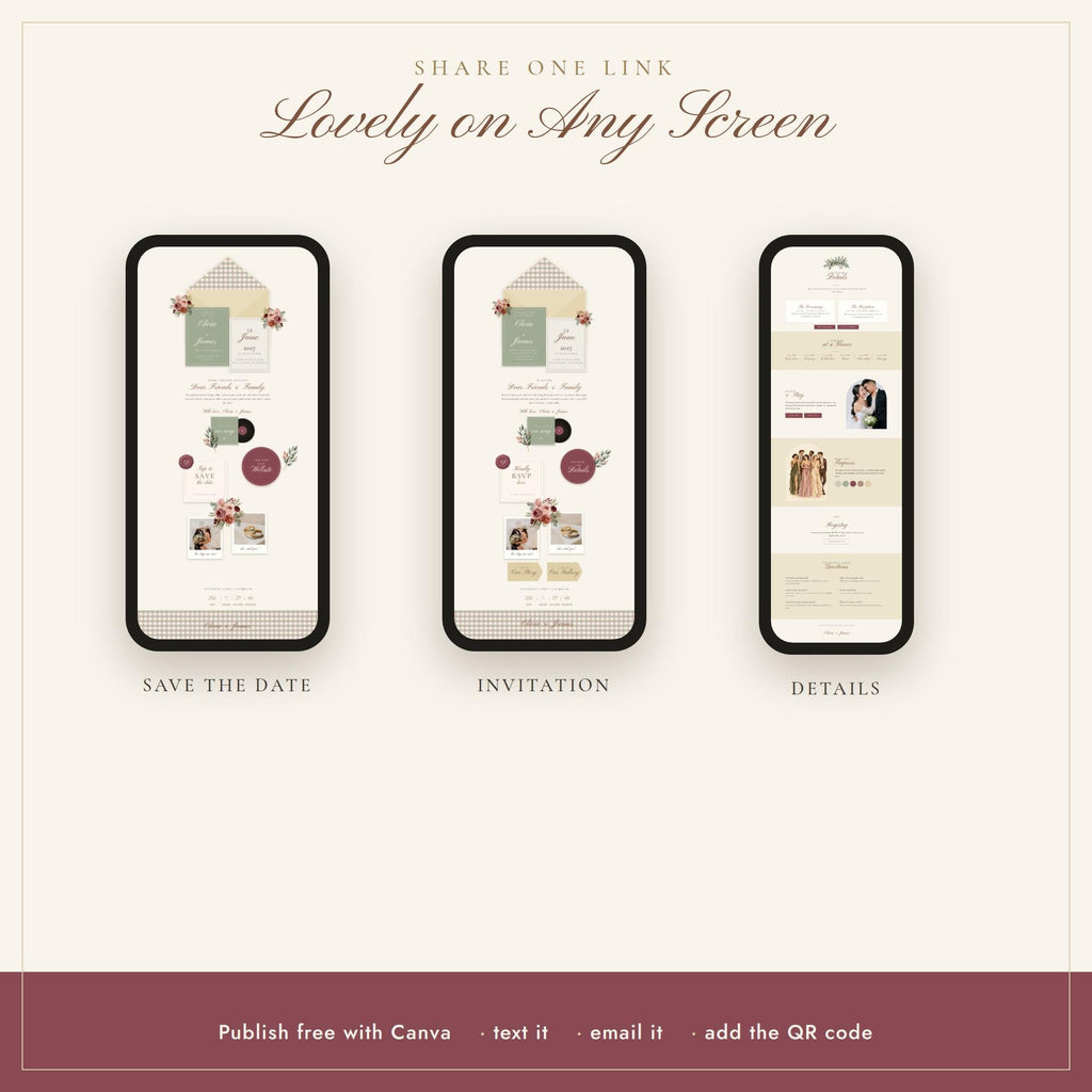Wedding Website and Save the Date Bundle