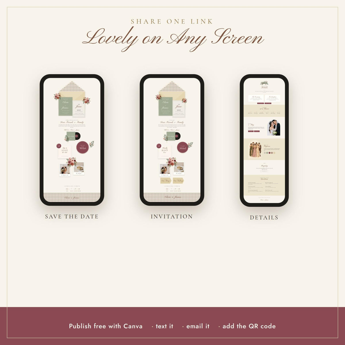 Wedding Website and Save the Date Bundle