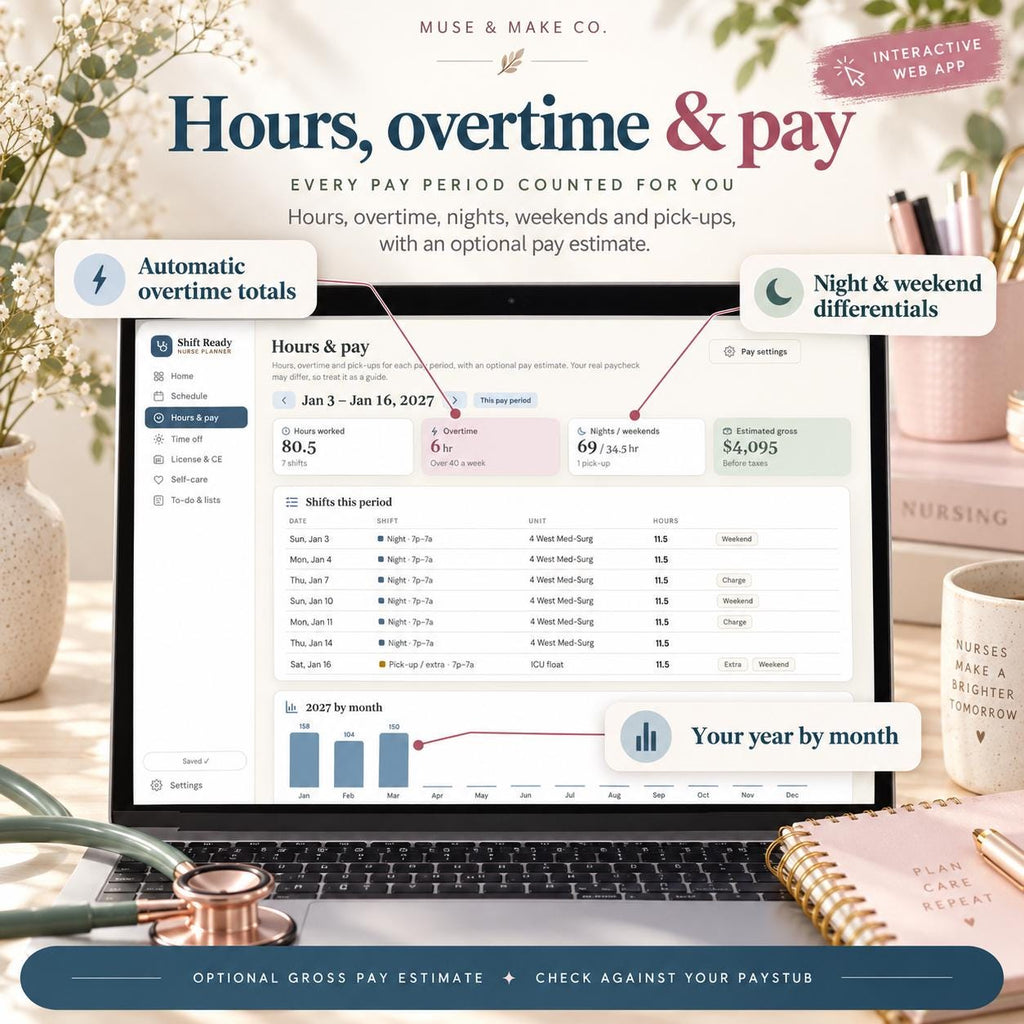 2027 Nurse Planner, Nurse Shift Schedule Calendar