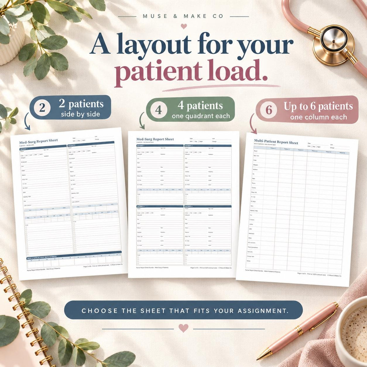 Nurse Report Sheet Bundle