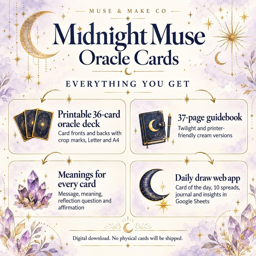Printable Oracle Cards