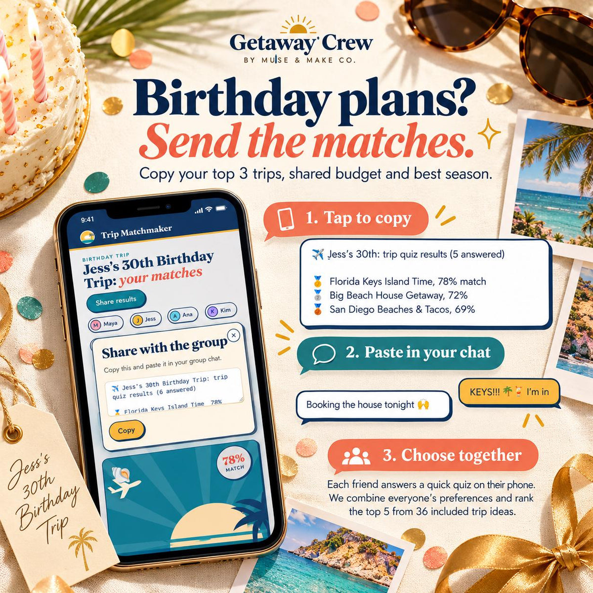 Birthday Trip Planner Quiz
