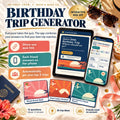 Birthday Trip Planner Quiz