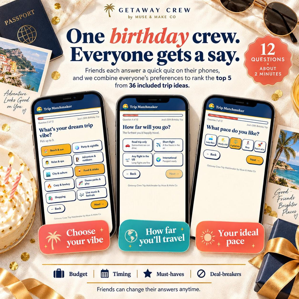 Birthday Trip Planner Quiz