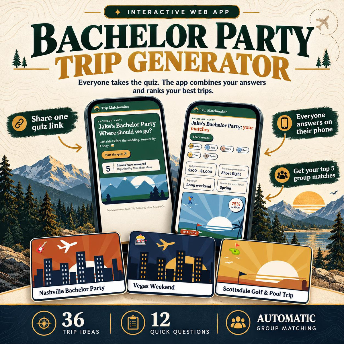 Bachelor Party Destination Quiz