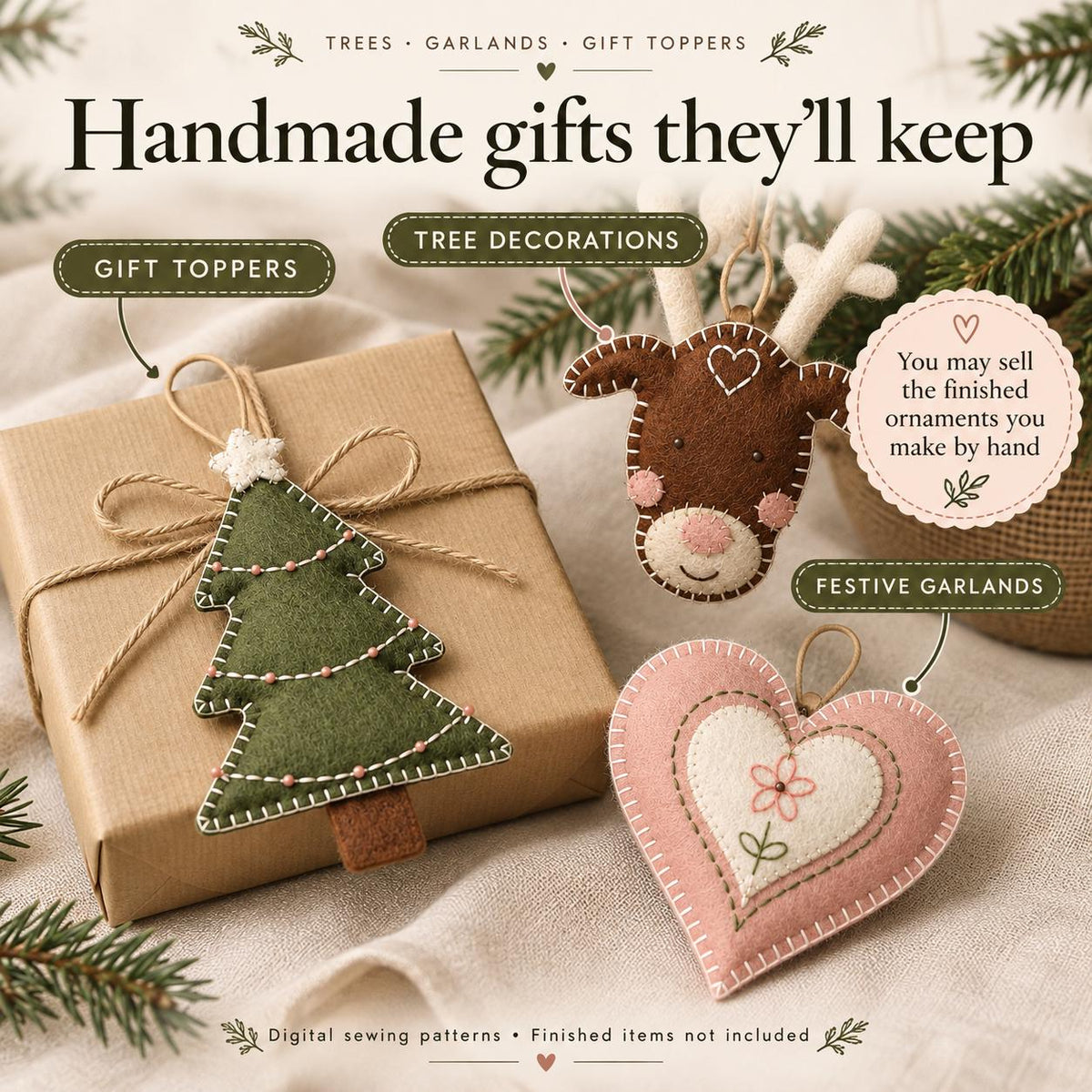 Felt Ornament Pattern Set