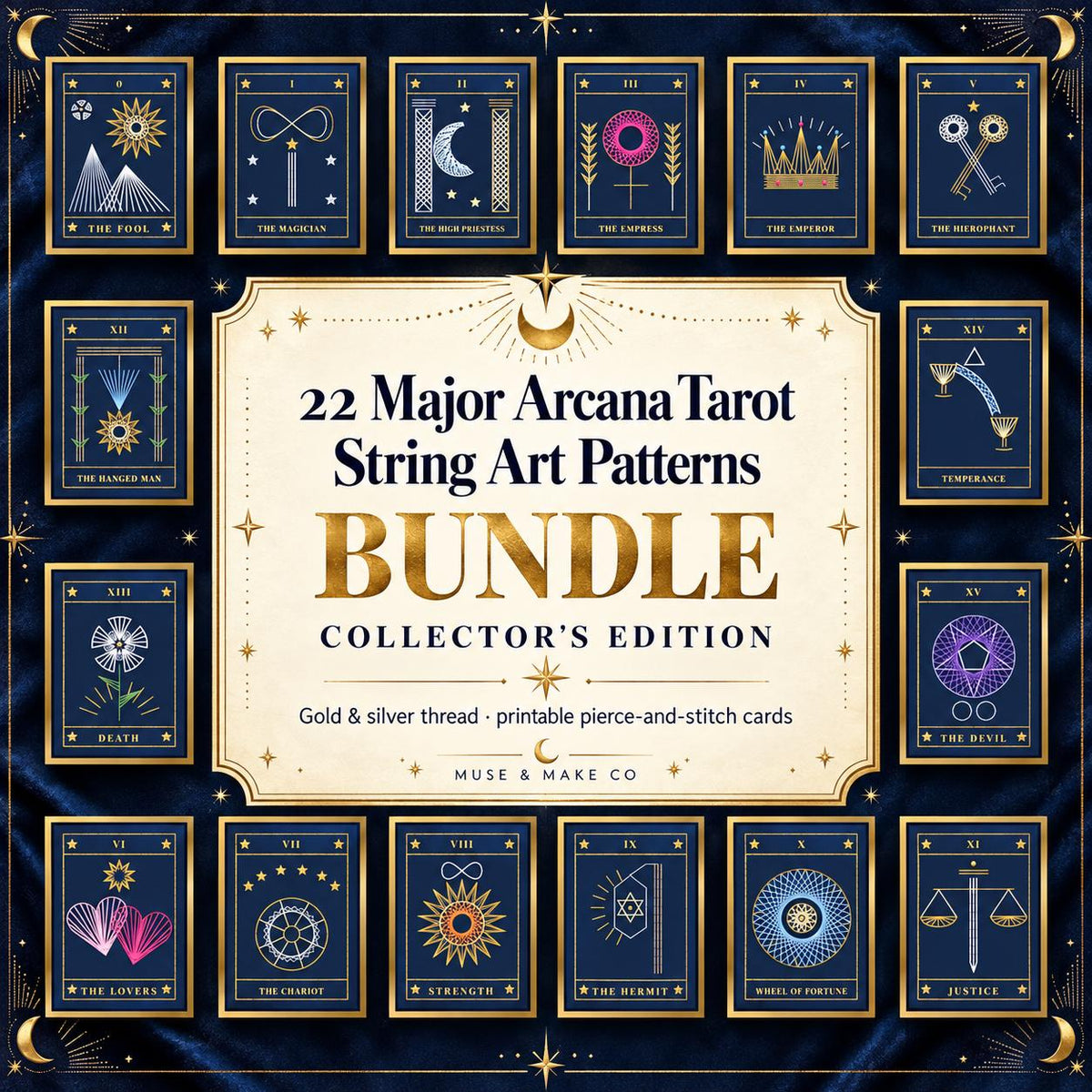 Tarot String Art Patterns