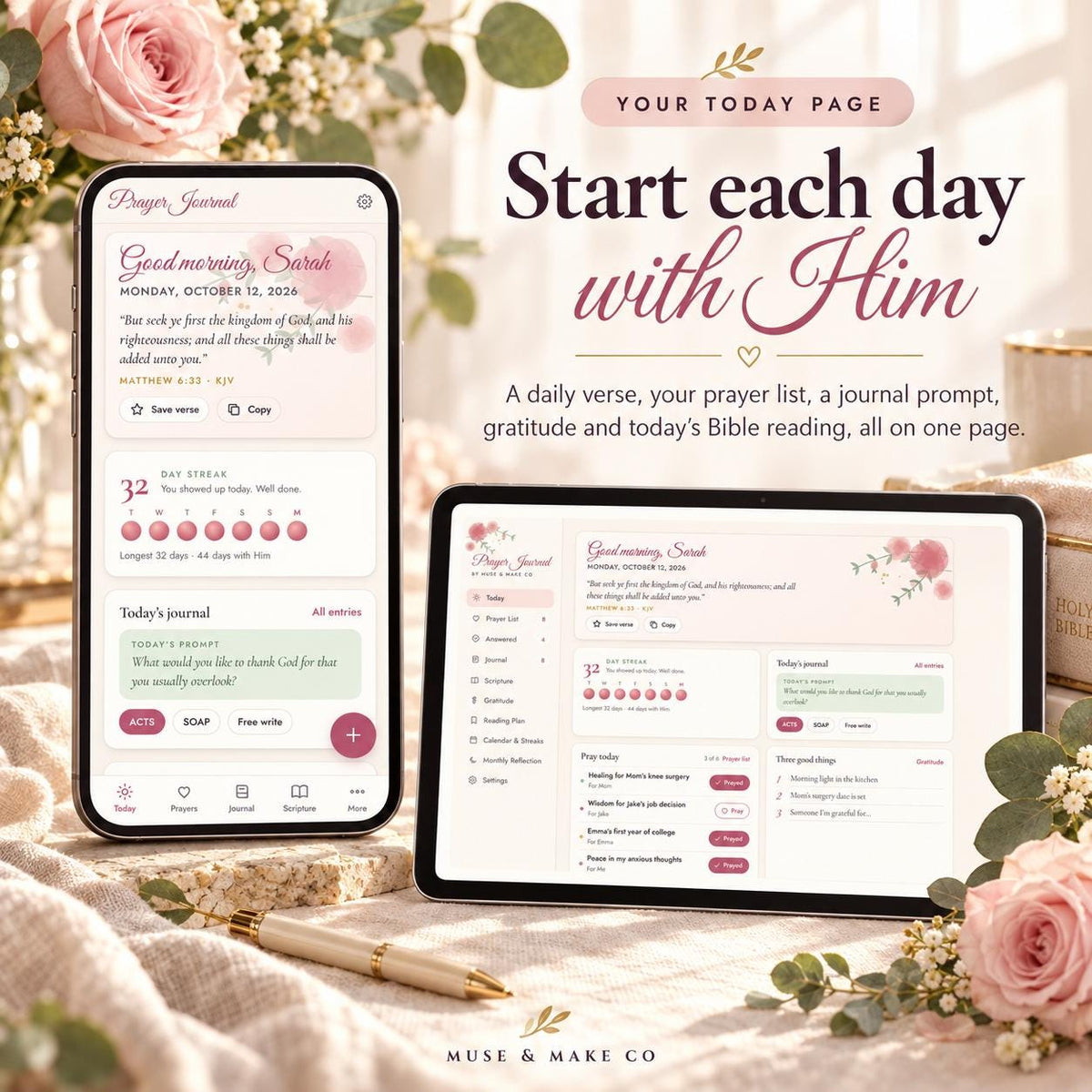 Digital Prayer Journal App
