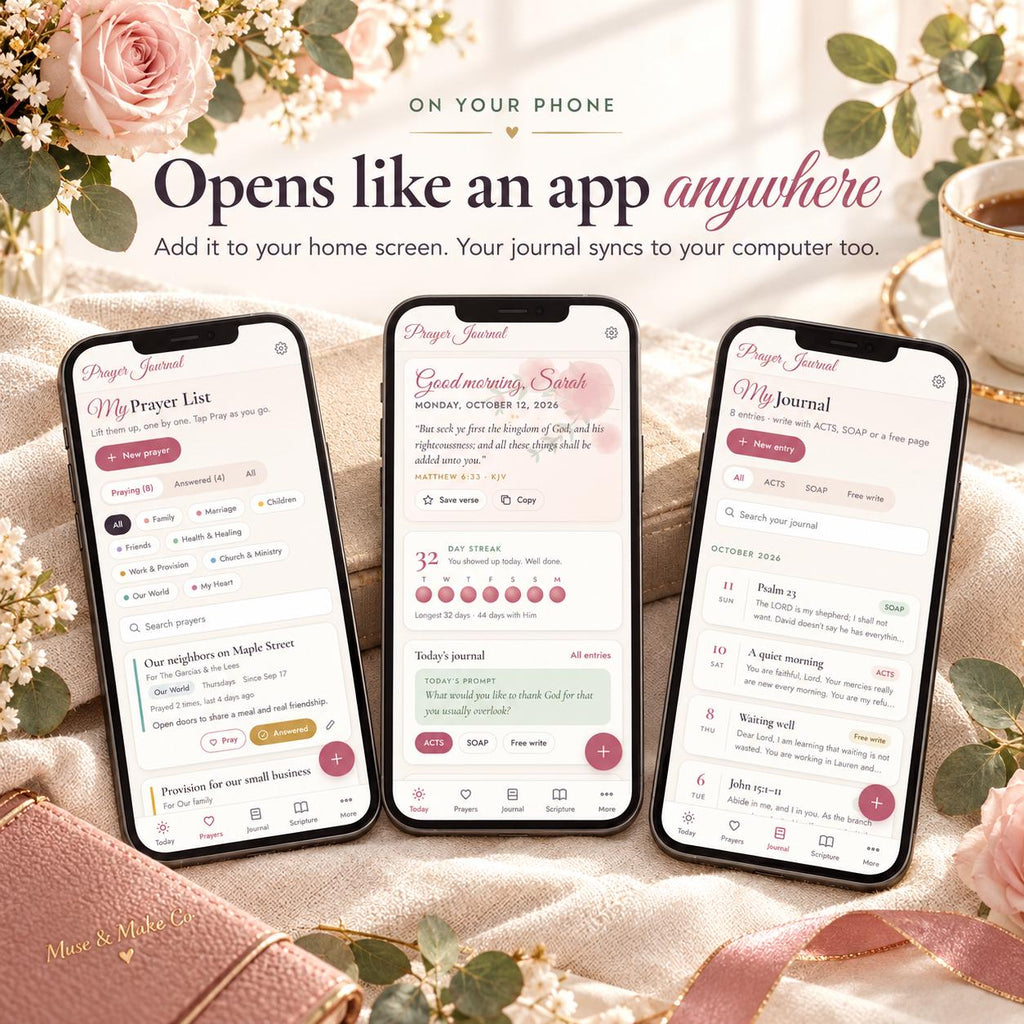 Digital Prayer Journal App