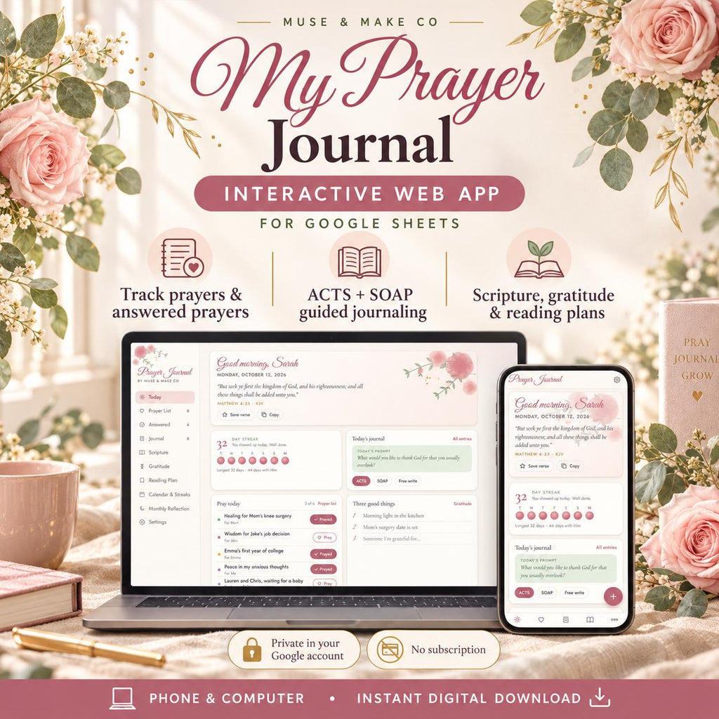 Digital Prayer Journal App