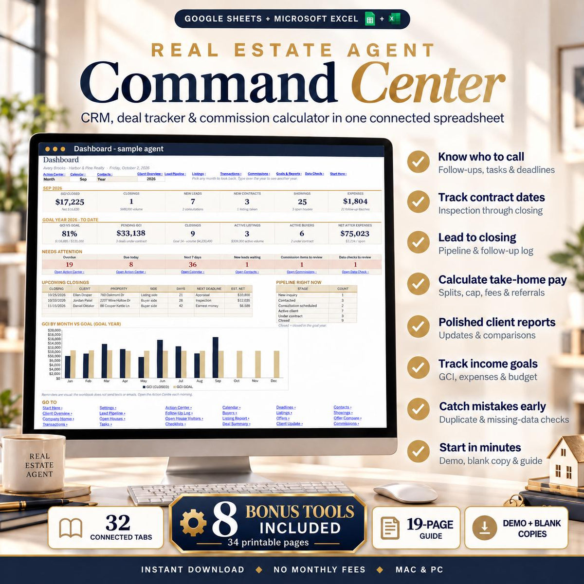 Real Estate Agent Spreadsheet