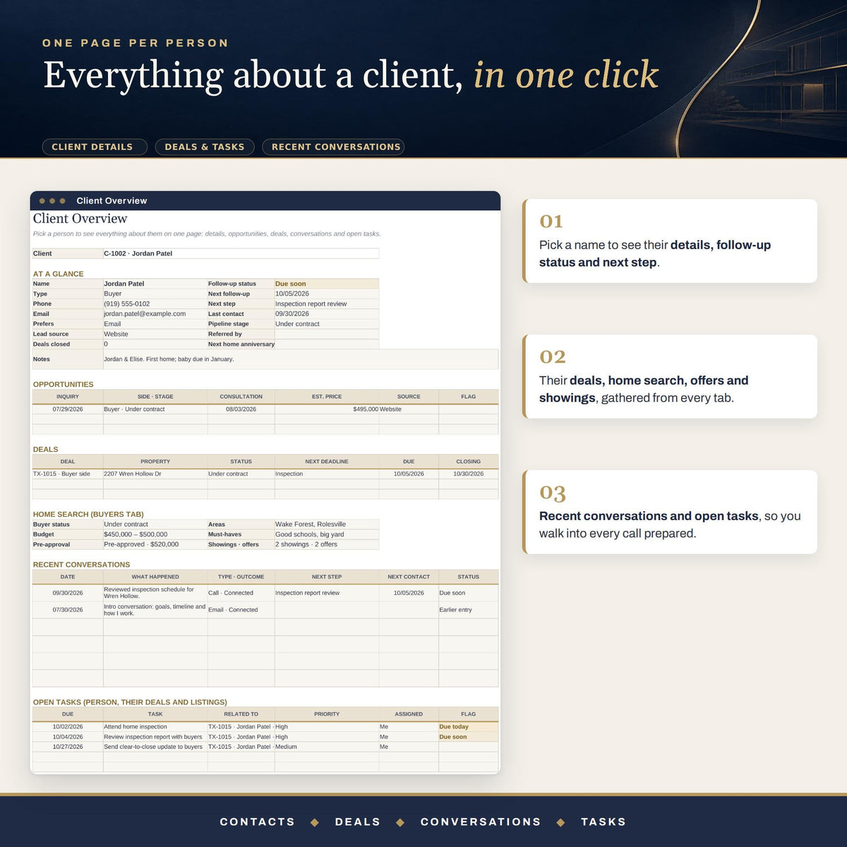 Real Estate Agent Spreadsheet