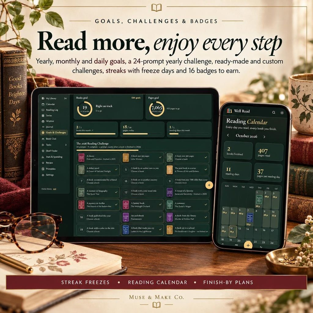 Book Tracker App, Digital Reading Journal