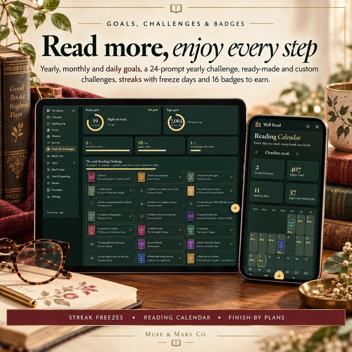 Book Tracker App, Digital Reading Journal