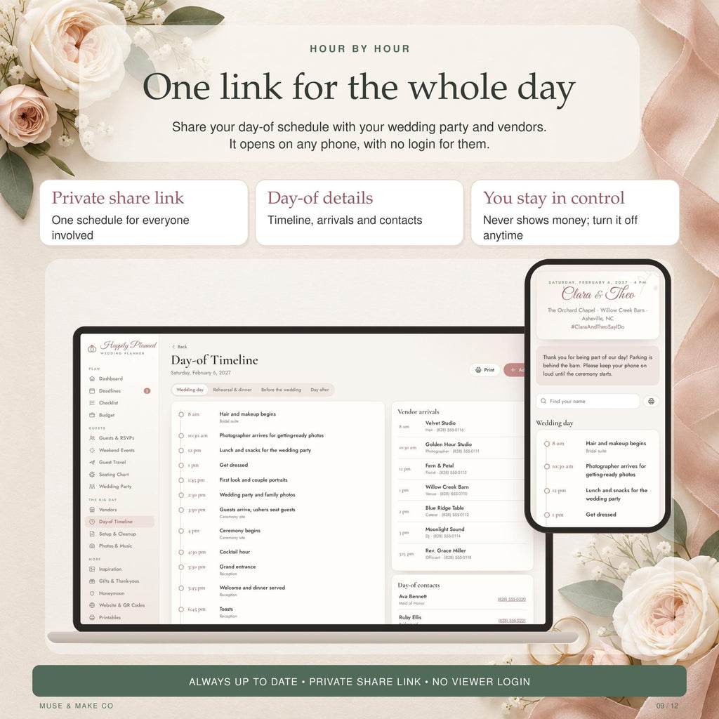 Wedding Planner App, Digital Wedding Planner