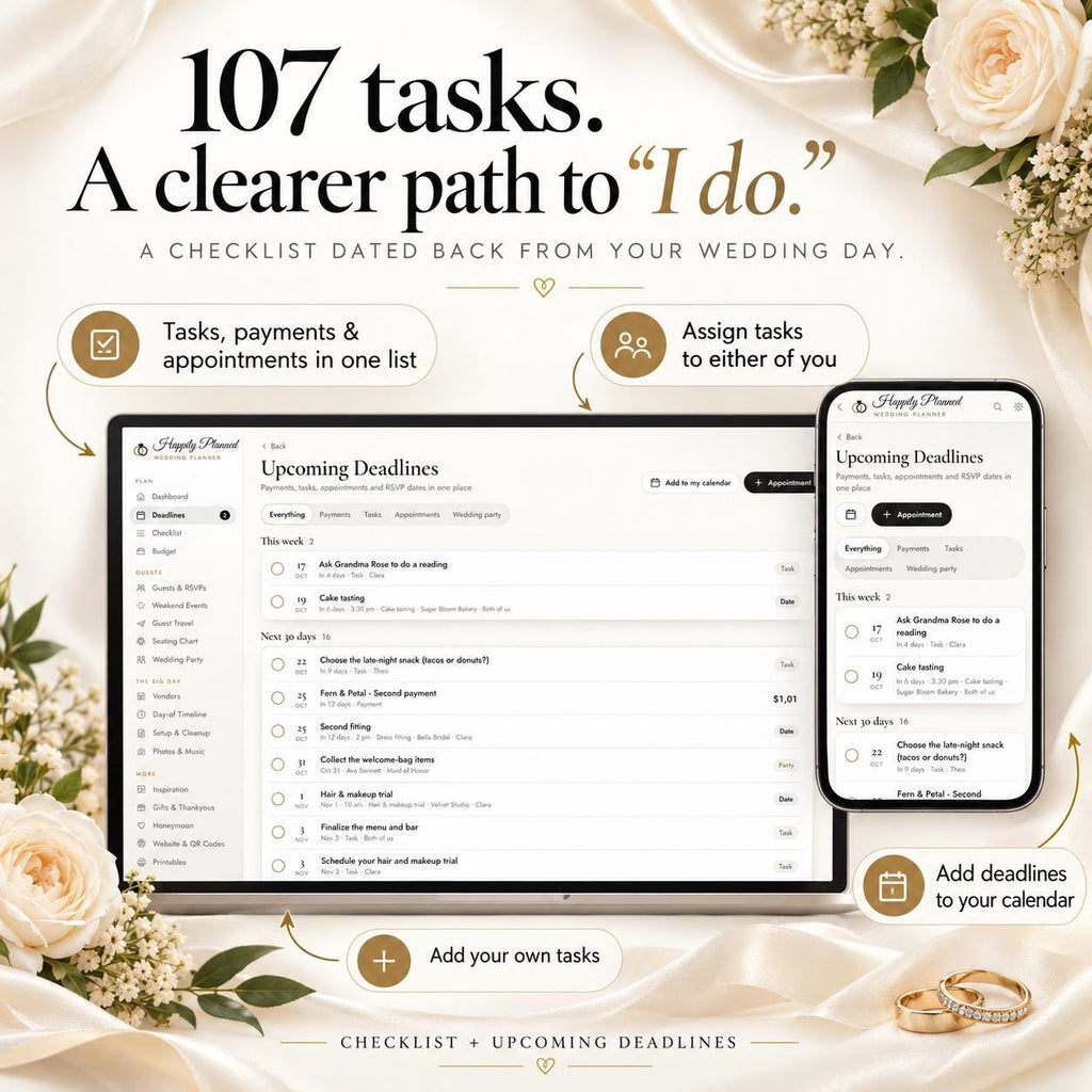 Minimalist Wedding Planner App