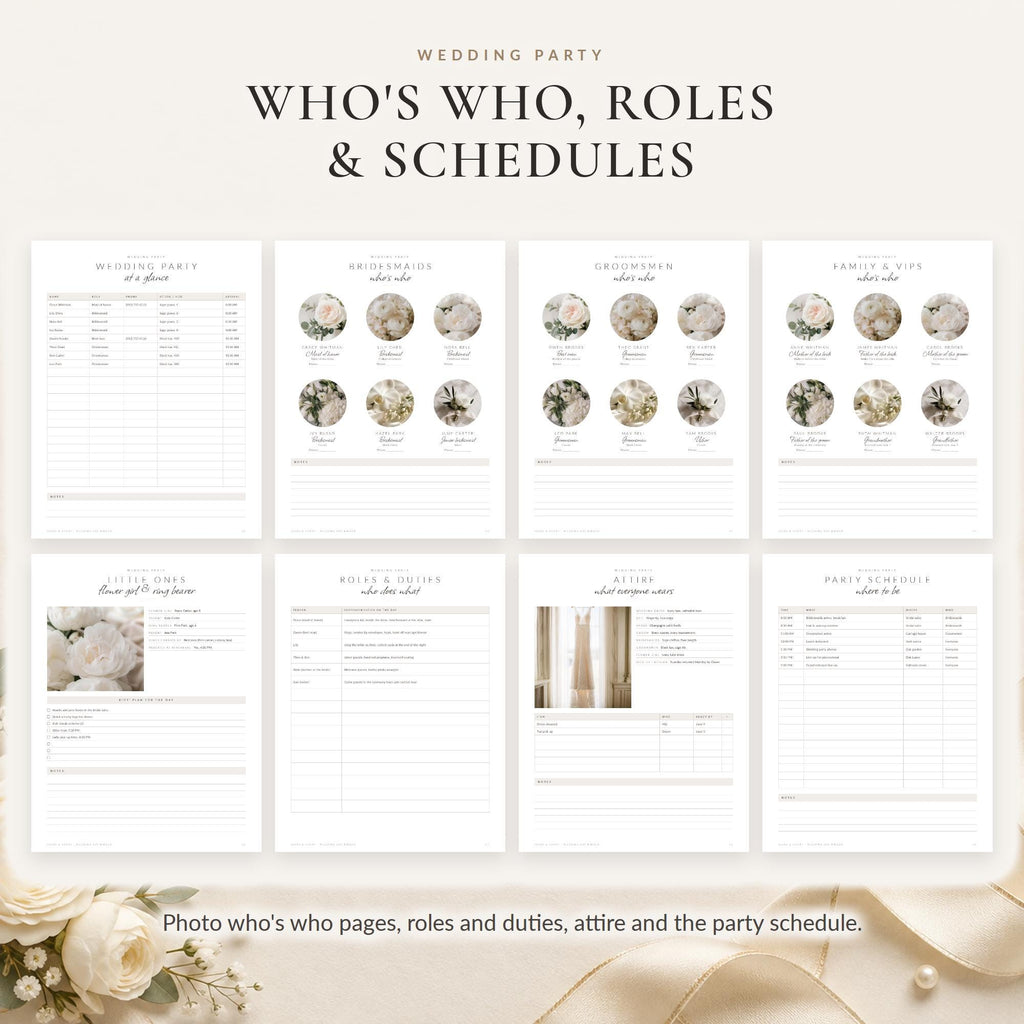Wedding Day Binder Canva Template