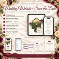Wedding Website and Save the Date Bundle Canva