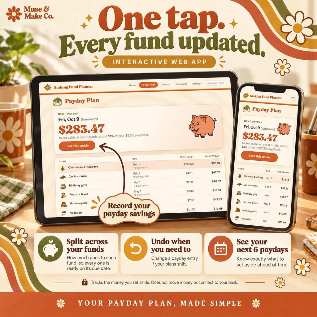 Sinking Fund Tracker Google Sheets