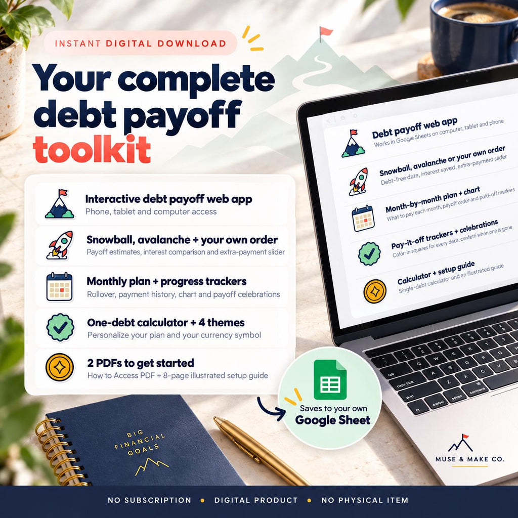 Debt Payoff Tracker Google Sheets Web App