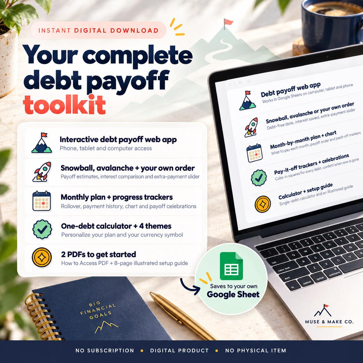 Debt Payoff Tracker Google Sheets Web App