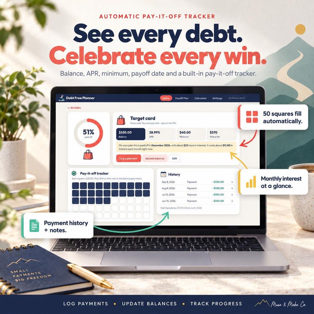 Debt Payoff Tracker Google Sheets Web App