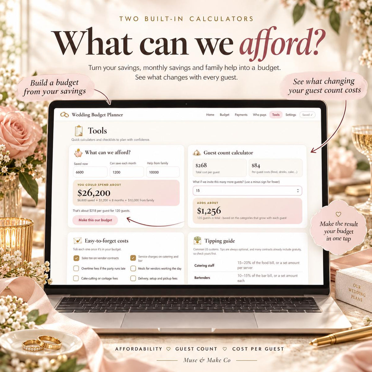 Wedding Budget Planner Google Sheets Web App