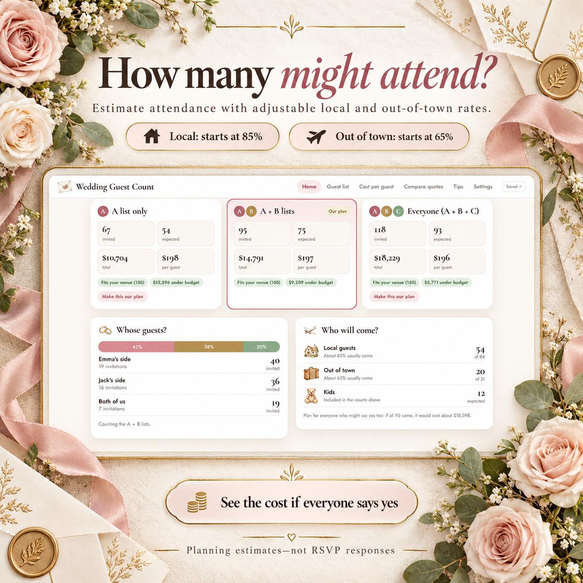 Wedding Guest List Template Google Sheets App