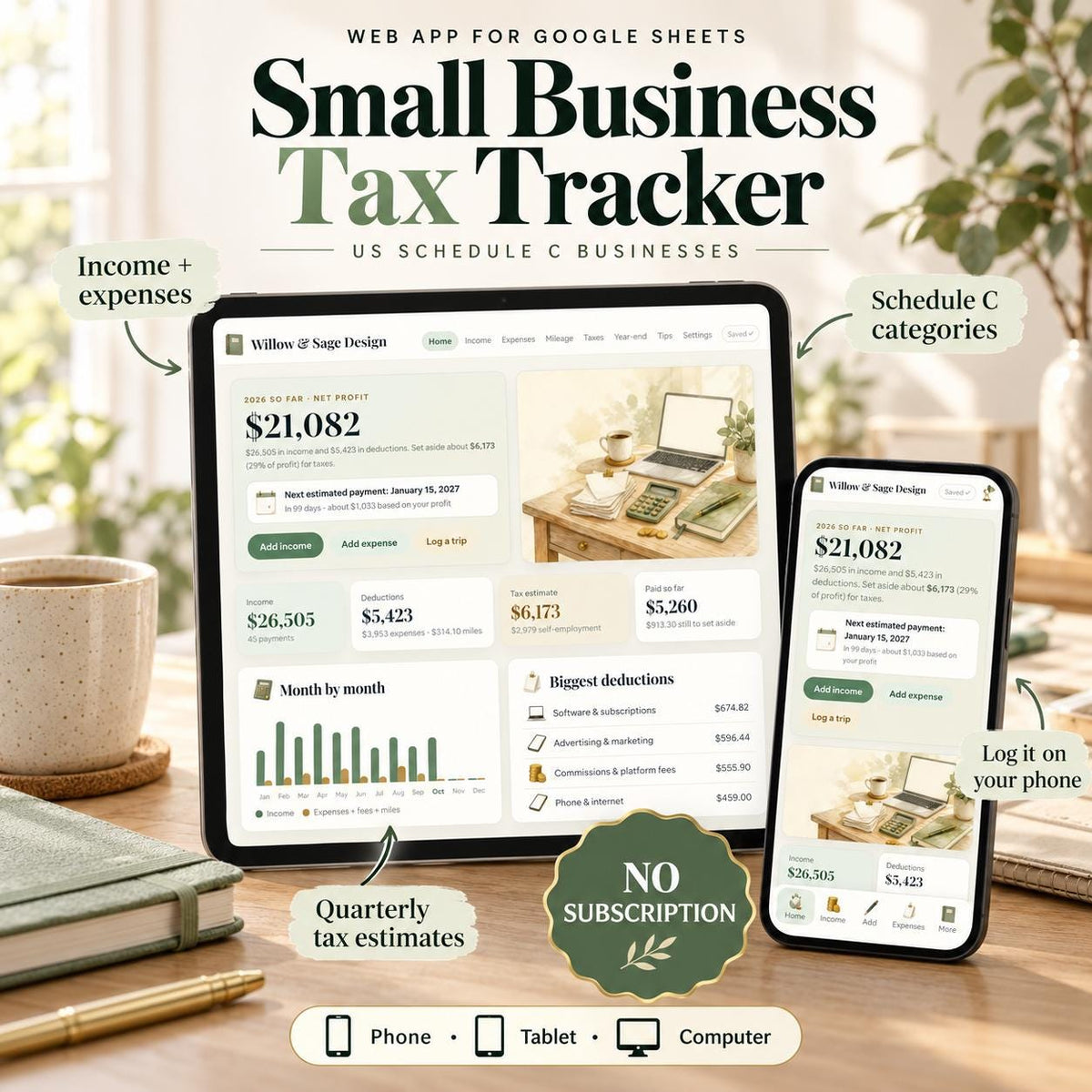 Small Business Tax Spreadsheet Google Sheets App