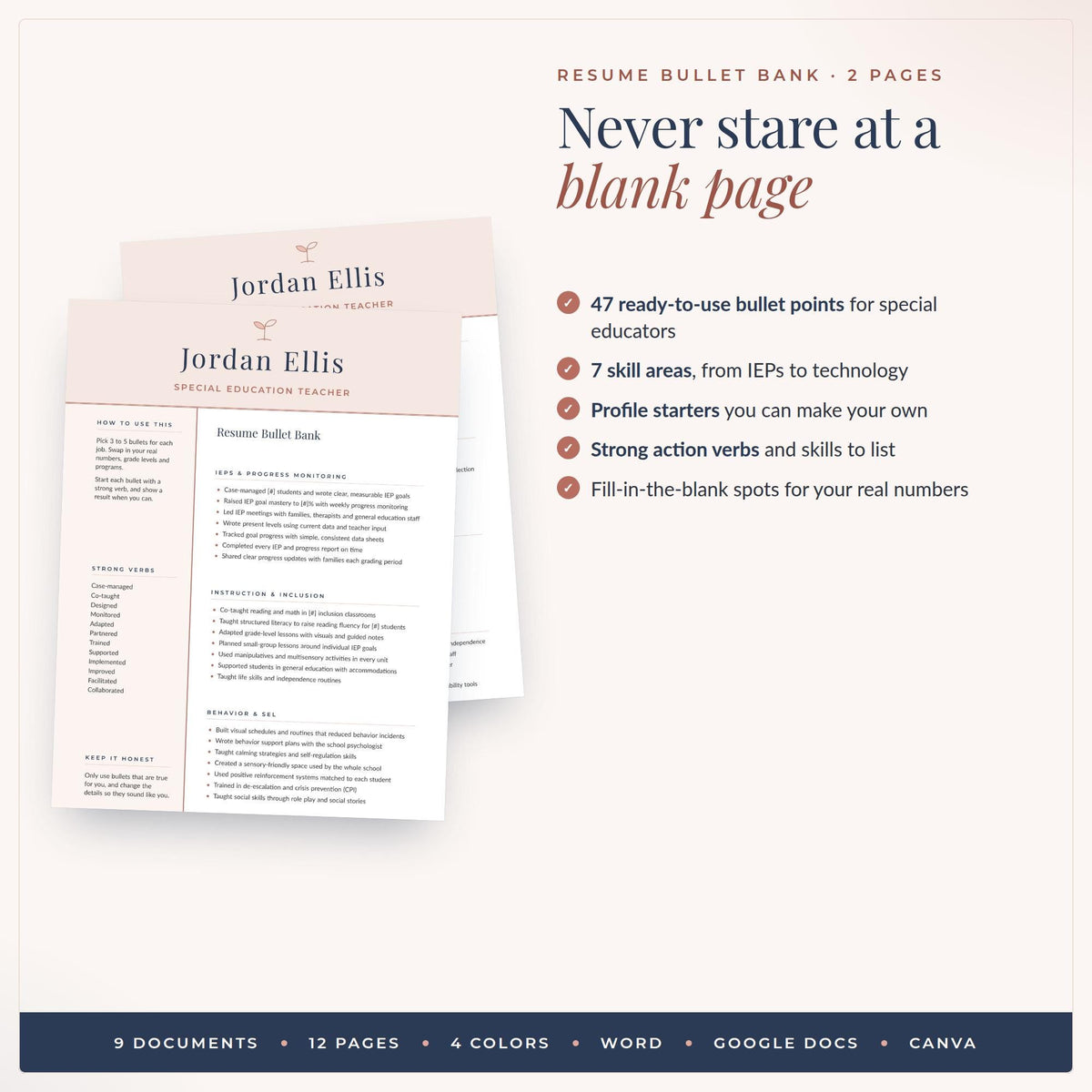 Special Education Teacher Resume Template